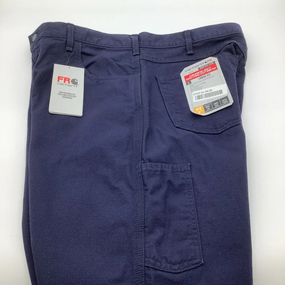Carhartt FR Flame Resistant Mens Loose Fit Canvas Utility Pants Size 36 x 30 NWT